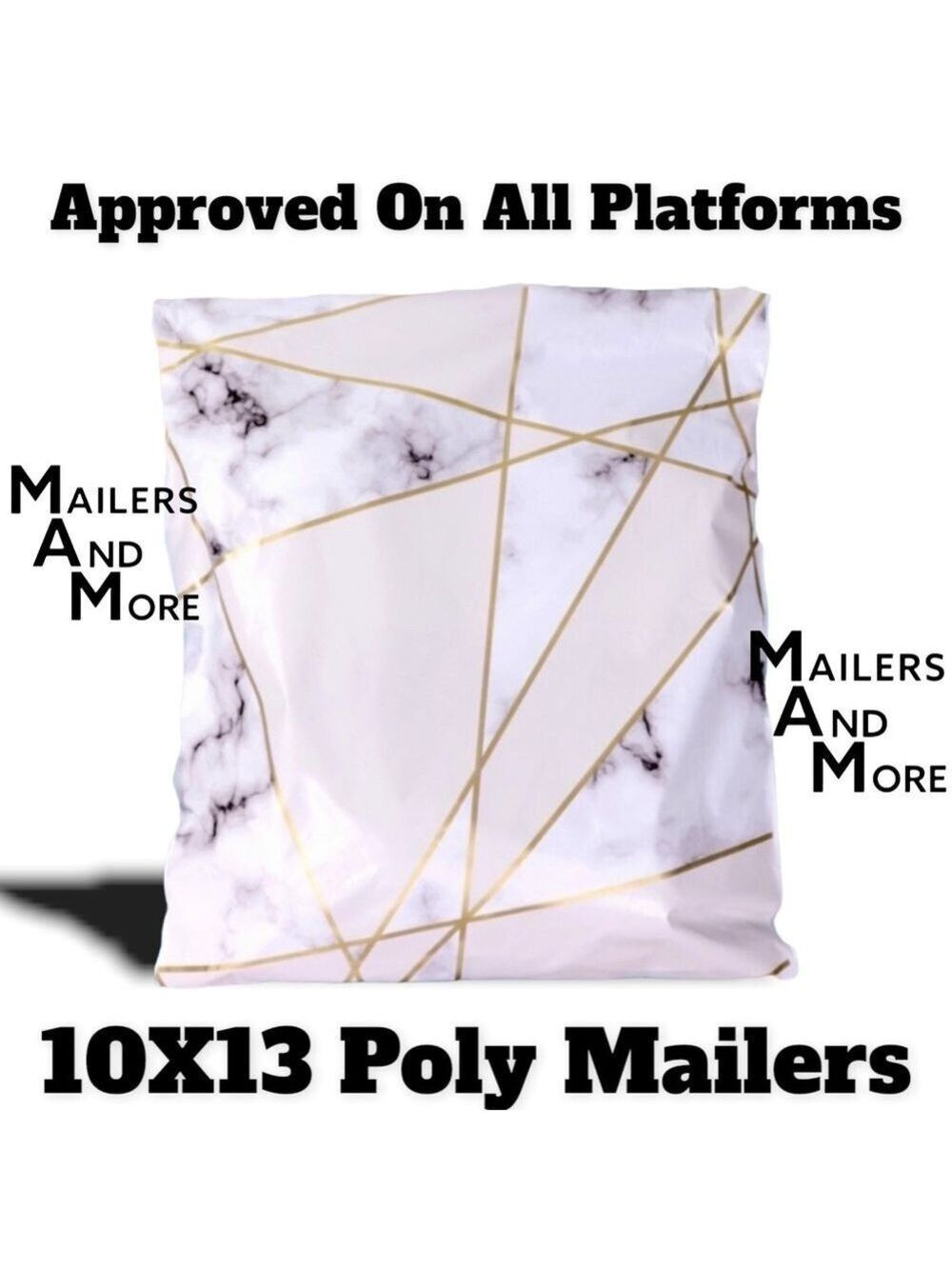 50 10X13 Poly Mailers Marble PRICE IS FIRM - Picture 3 of 8